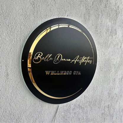 Bella Donna Aesthetics Acrylic Business Logo Sign - Shineneon