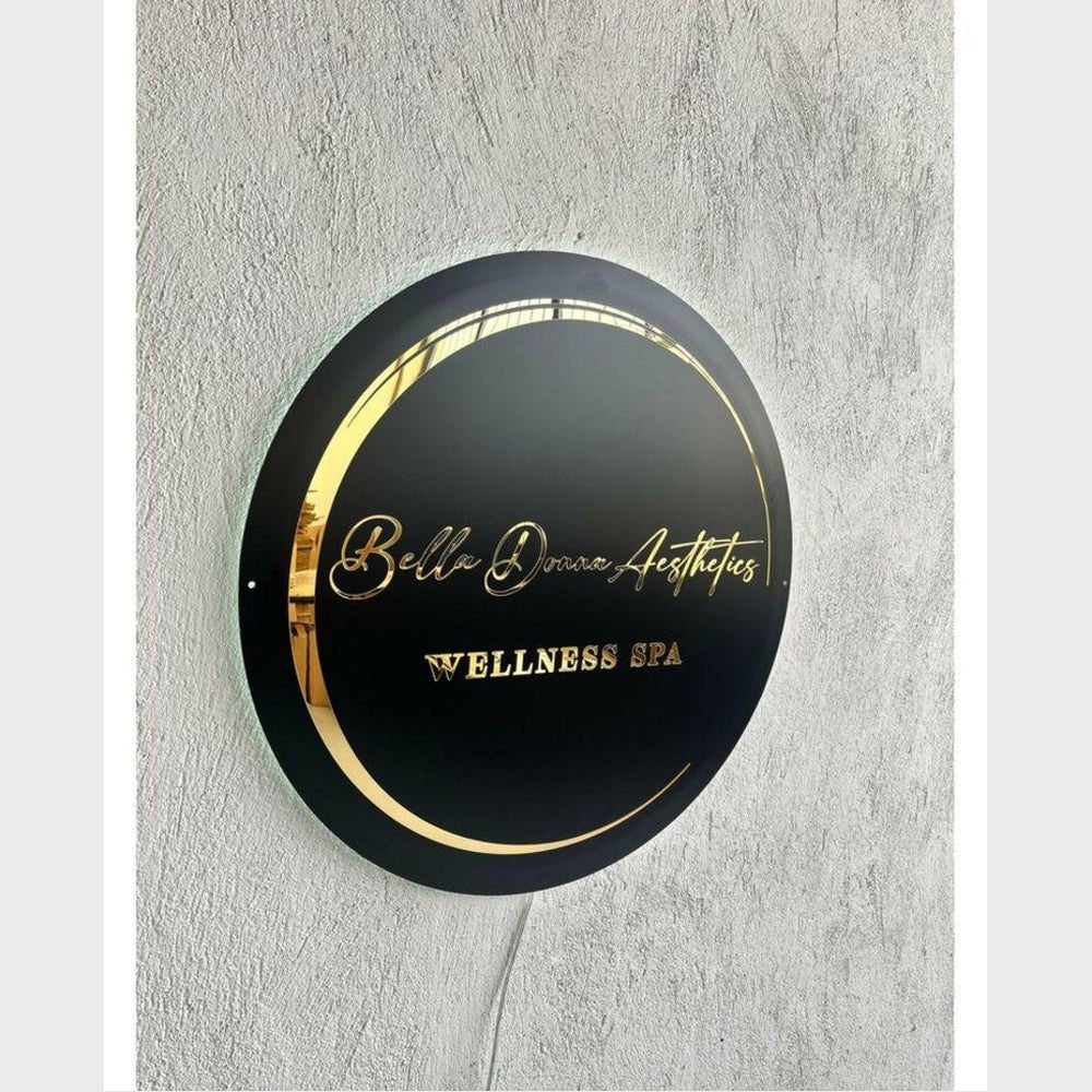 Bella Donna Aesthetics Acrylic Business Logo Sign - Shineneon