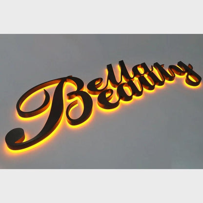 Bella Eauly 3D Backlit Channel Letters Led Light Sign - Shineneon