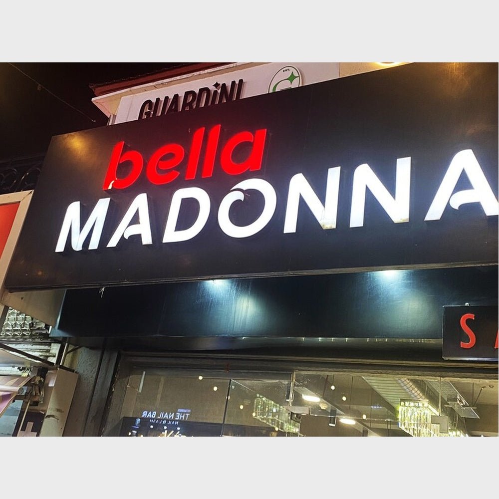 Bella Madonna 3D Frontlit And Backlit Channel Letter Led Light Sign - Shineneon