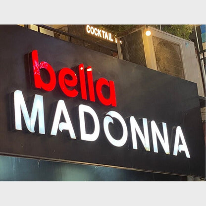 Bella Madonna 3D Frontlit Channel Letters Led Light Sign - Shineneon