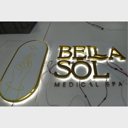 Bella Sol Medical Spa 3D Backlit Channel Letters Led Light Sign - Shineneon