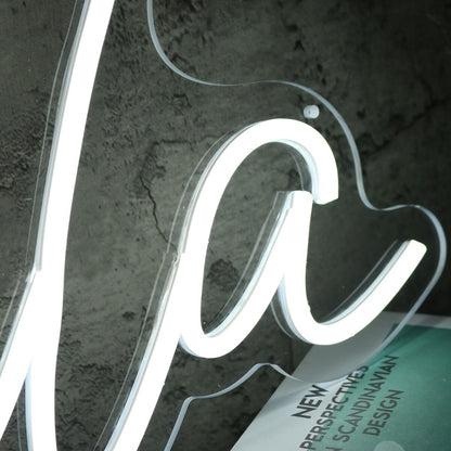 Bella White Name Led Neon Sign - Shineneon