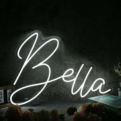 Bella White Name Led Neon Sign - Shineneon