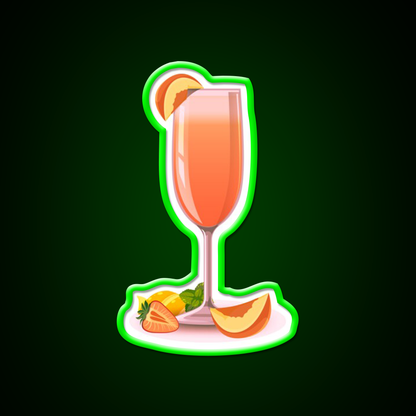 Bellini Cocktail Drink Cocktail Bar Decor Led Neon Sign Rgb Color - LED neon sign view 8