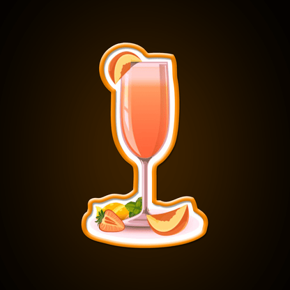 Bellini Cocktail Drink Cocktail Bar Decor Led Neon Sign Rgb Color - Shineneon