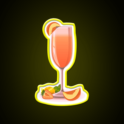 Bellini Cocktail Drink Cocktail Bar Decor Led Neon Sign Rgb Color - Shineneon