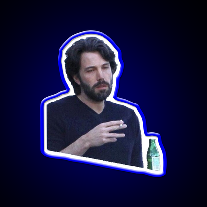 Ben Affleck Smoking Beer Bar Decor Led Neon Sign Rgb Color - LED neon sign view 5