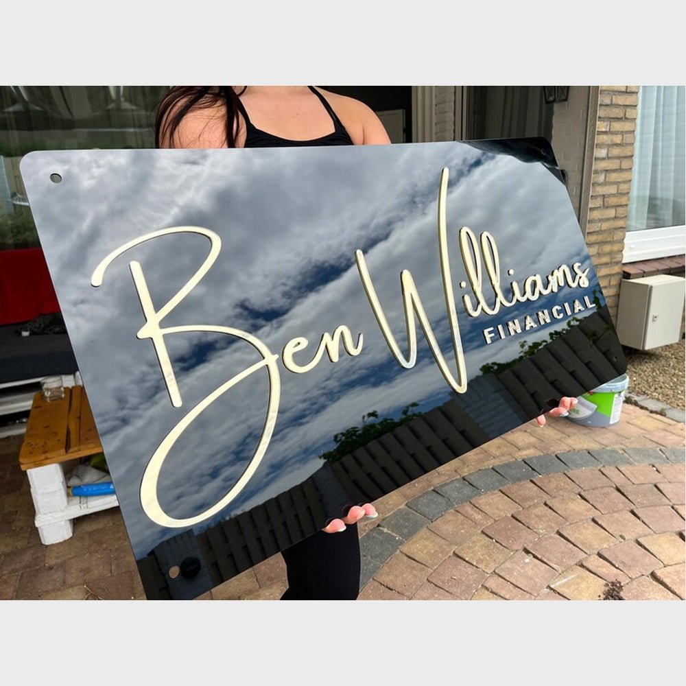 Ben Williams Financial Acrylic Business Logo Sign - Shineneon