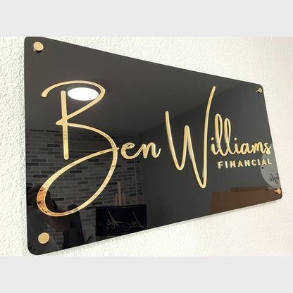 Ben Williams Financial Acrylic Business Logo Sign - Shineneon