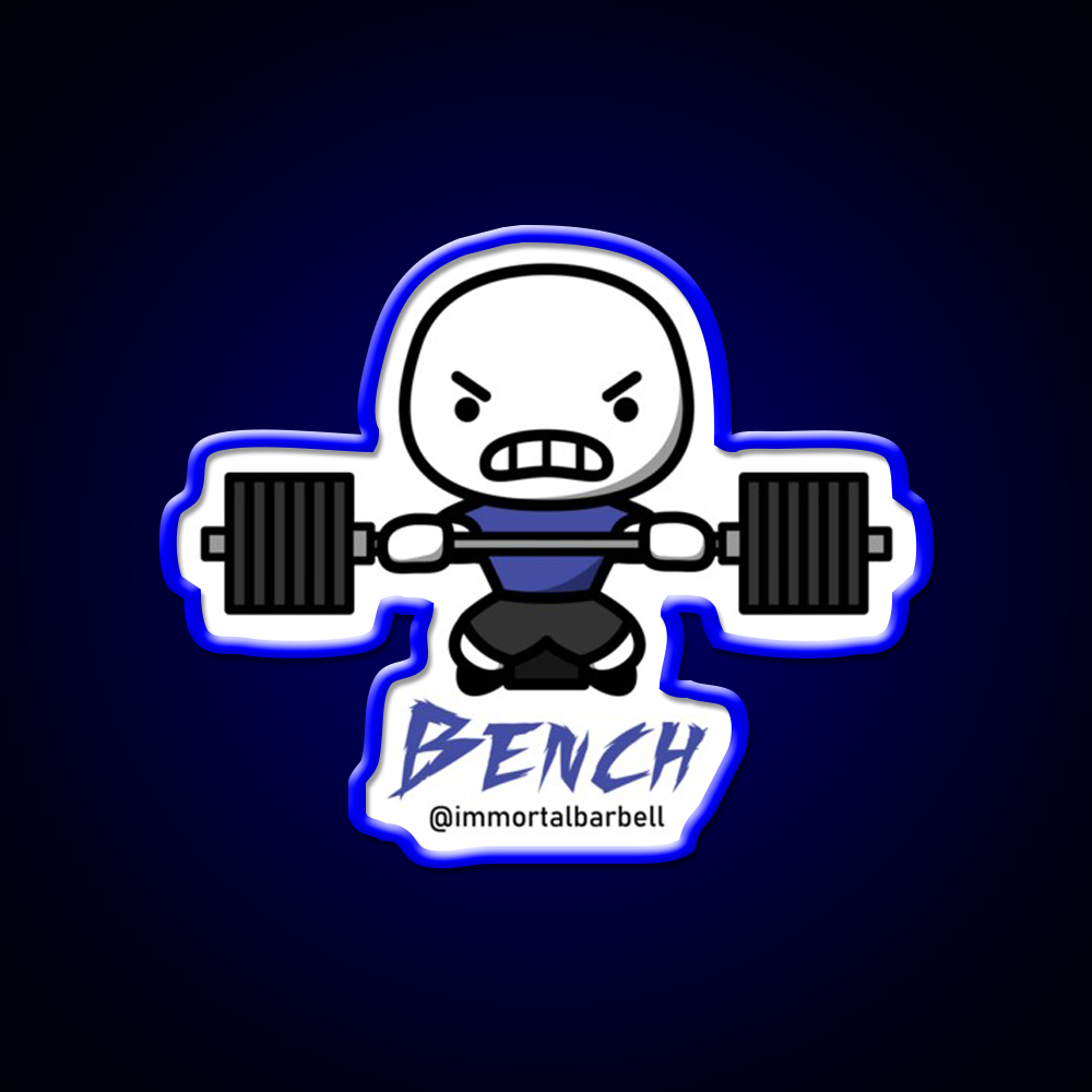 Bench Cartoon Gym Fitness Led Neon Sign Rgb Color