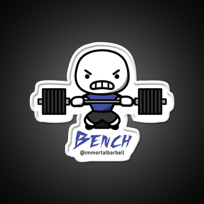 Bench Cartoon Gym Fitness Led Neon Sign Rgb Color