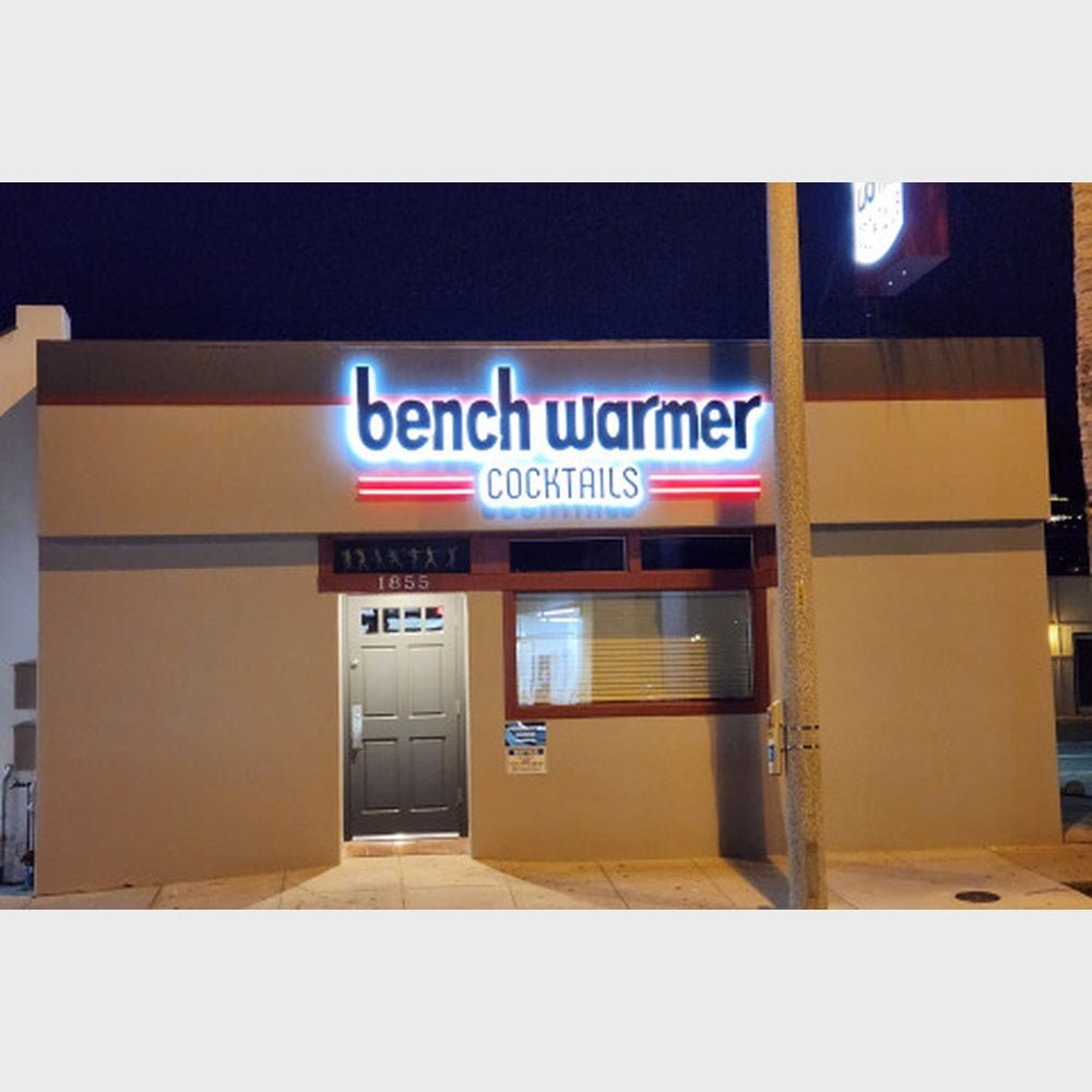 Bench Warmer Cocktails 3D Backlit Channel Letters Led Light Sign - Shineneon