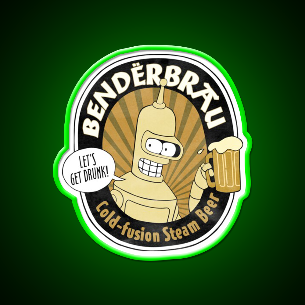 Benderbrau Beer Bar Decor Led Neon Sign Wall Art Rgb Color - LED neon sign view 8