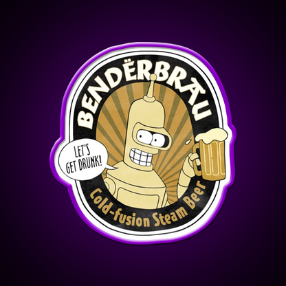 Benderbrau Beer Bar Decor Led Neon Sign Wall Art Rgb Color - LED neon sign view 9