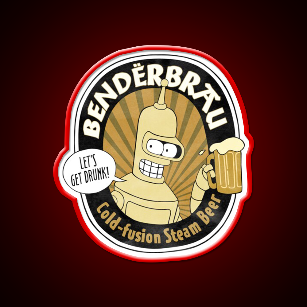 Benderbrau Beer Bar Decor Led Neon Sign Wall Art Rgb Color - LED neon sign view 10