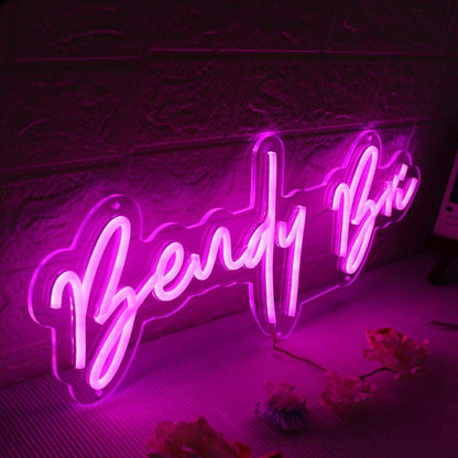 Bendy Bri Pink Led Neon Sign - Shineneon