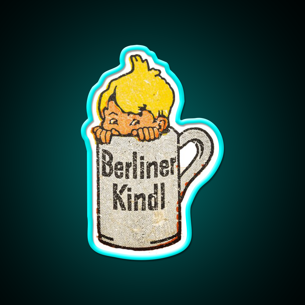 Berliner Kindl Beer Bar Decor Led Neon Sign Rgb Color - Size and dimension reference