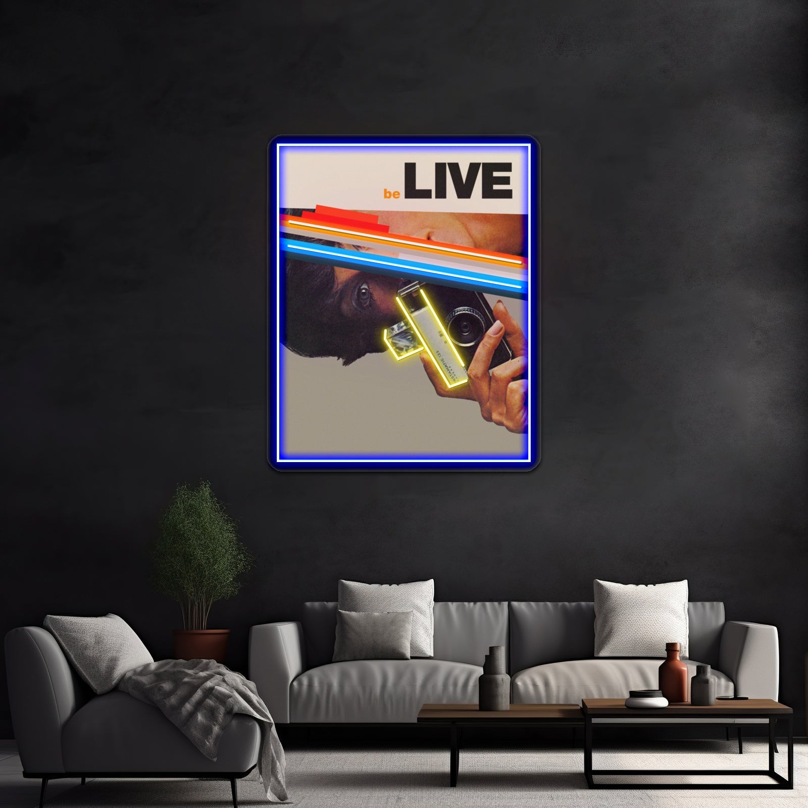 Bernese Mountain Dog Bright Colorful Pop Dog Artwork Led Neon Sign - Shineneon