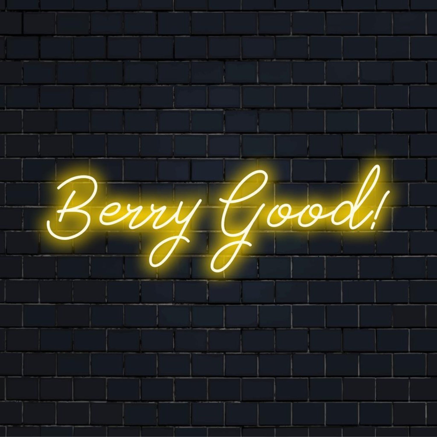Berry Good Yellow Led Neon Sign For Cafe Home Decor | Shineneon