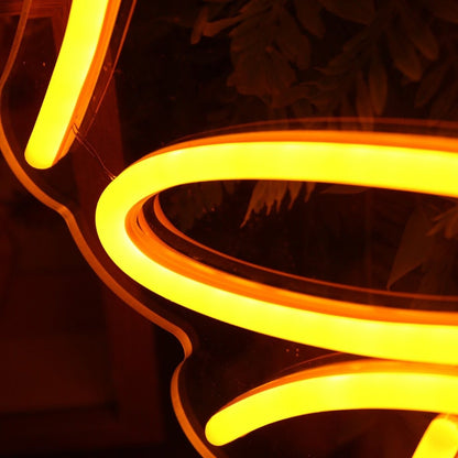 Besos Papi Orange Led Neon Sign - Shineneon