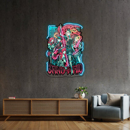 Best Art Band Maid Design Artwork Led Neon Sign - Shineneon