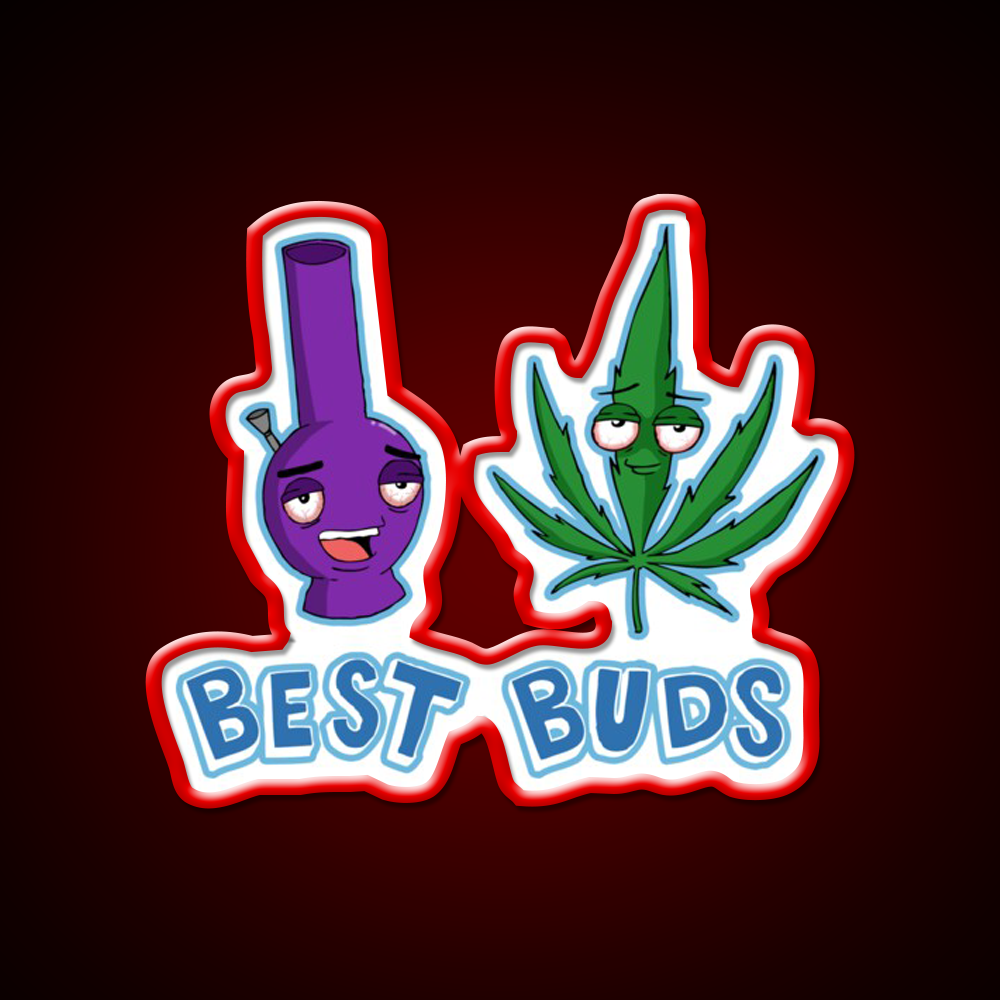 Best Buds Hemp Inspired Green Leaf Led Neon Sign Rgb Color - LED neon sign view 10