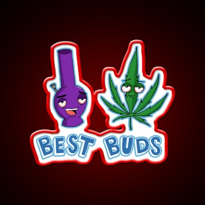 Best Buds Hemp Inspired Green Leaf Led Neon Sign Rgb Color - LED neon sign view 10