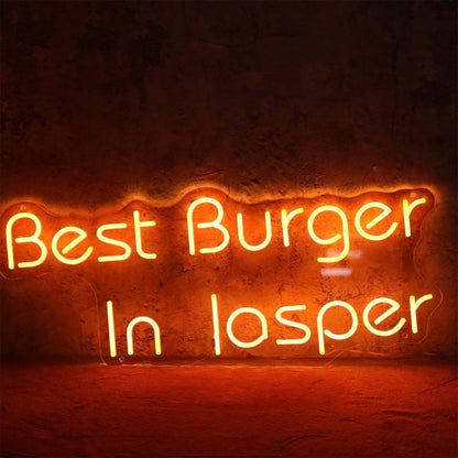Best Burger In Jasper Neon Sign | Shineneon