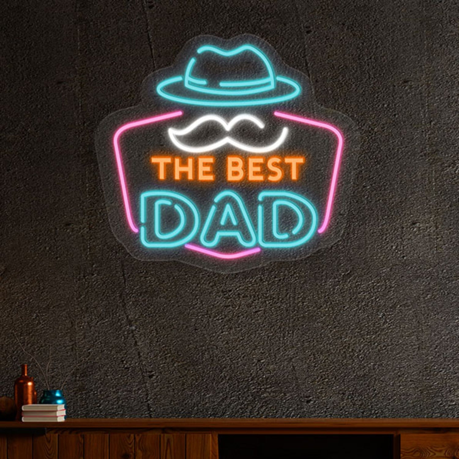 Best Dad Ever Neon Sign Wall Art Decor | Shineneon