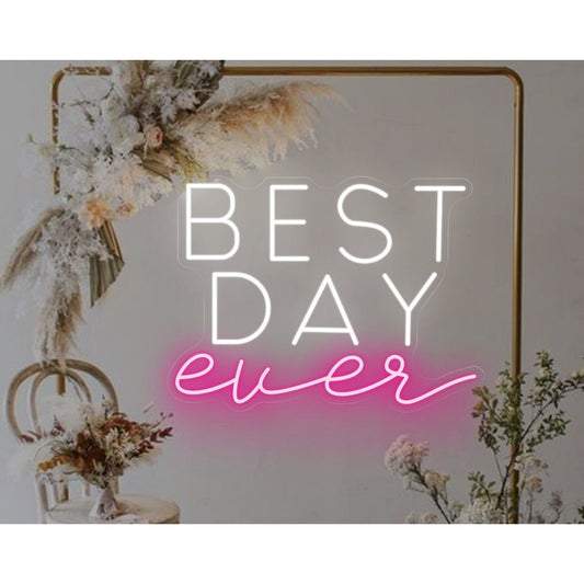 Best Day Ever Led Sign Business Neon Sign For Room