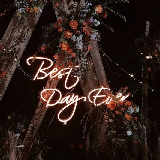 Best Day Ever Led Sign Business Neon Signs Wall Art Decor