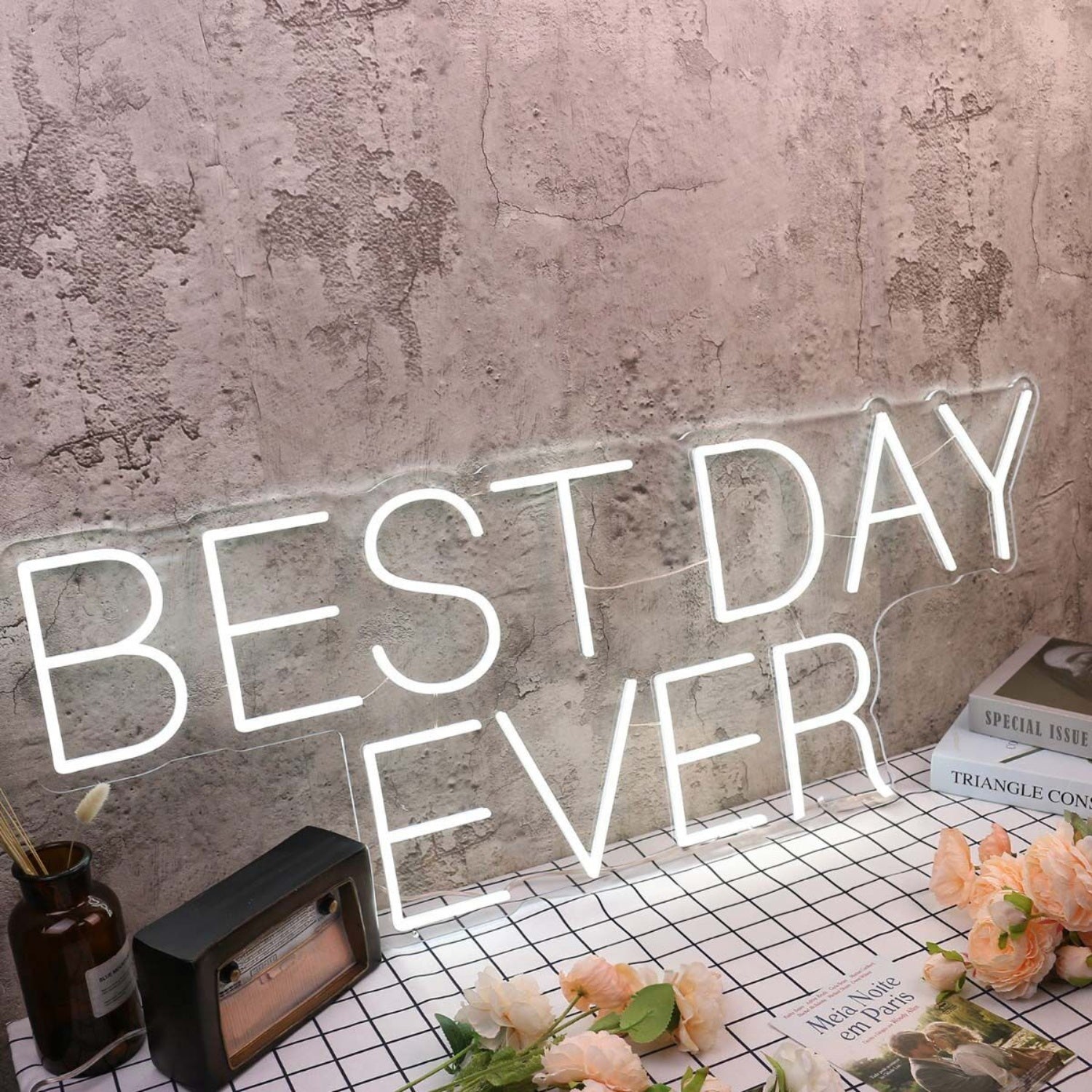 Best Day Ever White Led Neon Sign - Shineneon