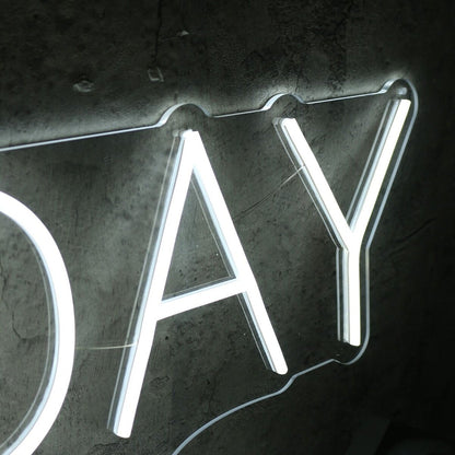 Best Day Ever White Led Neon Sign - Shineneon