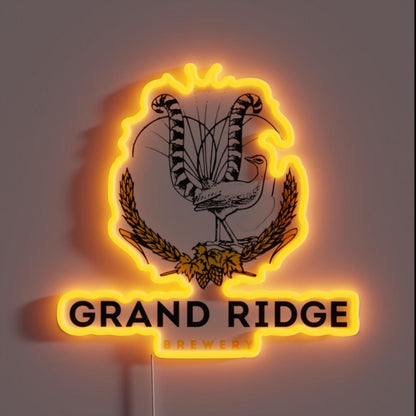 Best Drink Grand Ridge Official Rgb Led Neon Sign - Custom LED neon sign front view