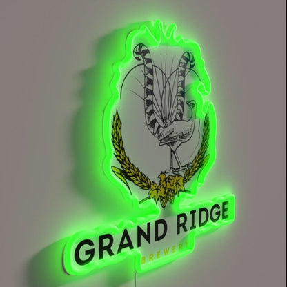 Best Drink Grand Ridge Official Rgb Led Neon Sign - LED neon sign close-up detail