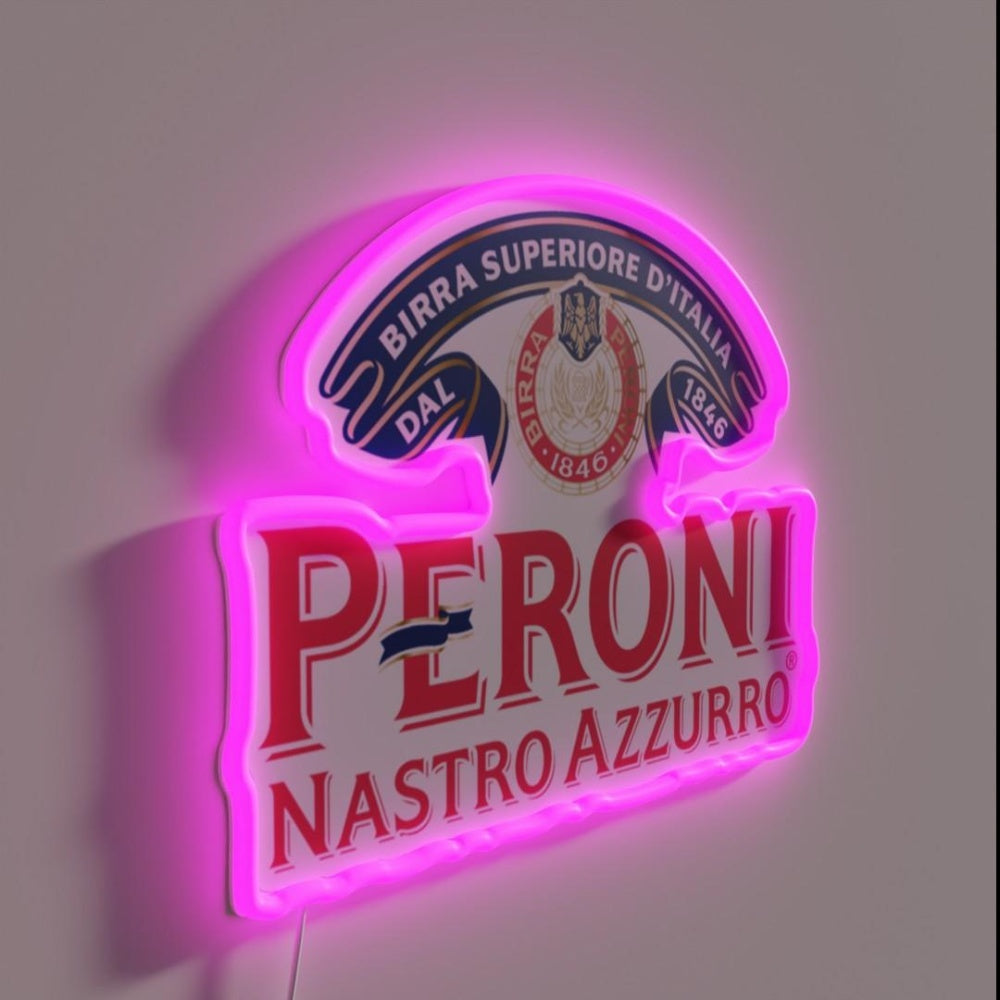 Best Drink Peroni Nastro Azzurro Italia Rgb Led Neon Sign - LED neon sign close-up detail