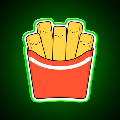 Best Fries Fast Food Led Neon Sign For Burger Place Rgb Color - Shineneon