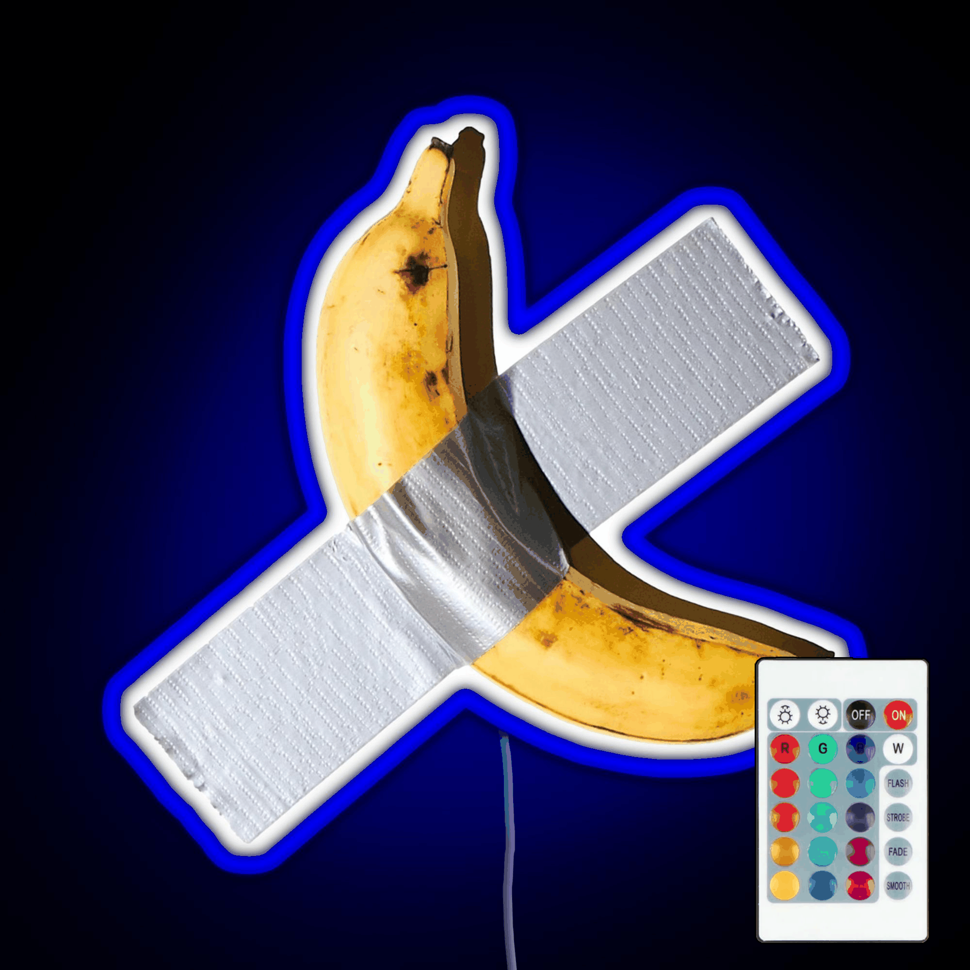 Best Quality Banana Duct Tape Art 120k Rgb Led Neon Sign Pop Wall Art