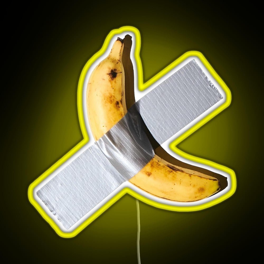 Best Quality Banana Duct Tape Art 120k Rgb Led Neon Sign Pop Wall Art - Shineneon