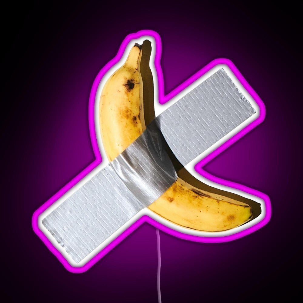 Best Quality Banana Duct Tape Art 120k Rgb Led Neon Sign Pop Wall Art - Shineneon