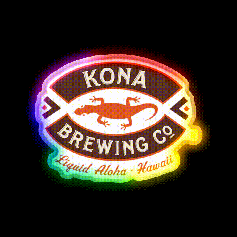 Best Seller Kona Brewing Party Drink Tequila Led Neon Sign Rgb Color - LED neon sign close-up detail