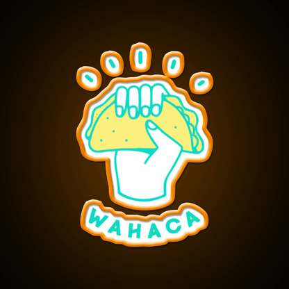 Best Selling Wahaca Essential Taco Led Neon Sign Mexican Food Sign Rgb Color - Shineneon