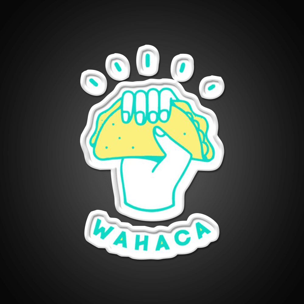 Best Selling Wahaca Essential Taco Led Neon Sign Mexican Food Sign Rgb Color - Shineneon