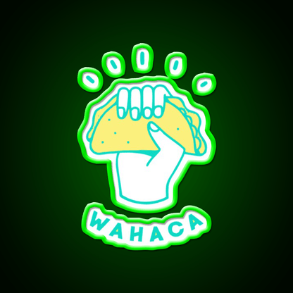 Best Selling Wahaca Essential Taco Led Neon Sign Mexican Food Sign Rgb Color - Shineneon