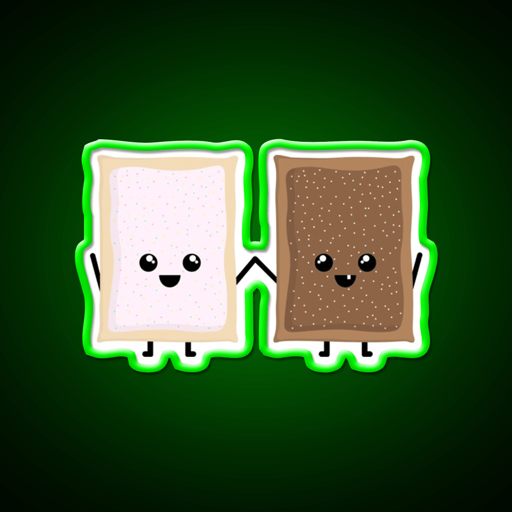 Bestie Pop Tarts Snack Food Led Neon Sign Rgb Color - Shineneon