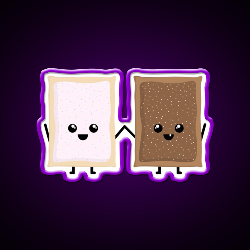 Bestie Pop Tarts Snack Food Led Neon Sign Rgb Color - Shineneon