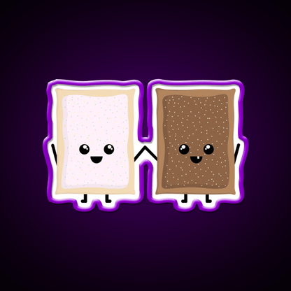 Bestie Pop Tarts Snack Food Led Neon Sign Rgb Color - Shineneon