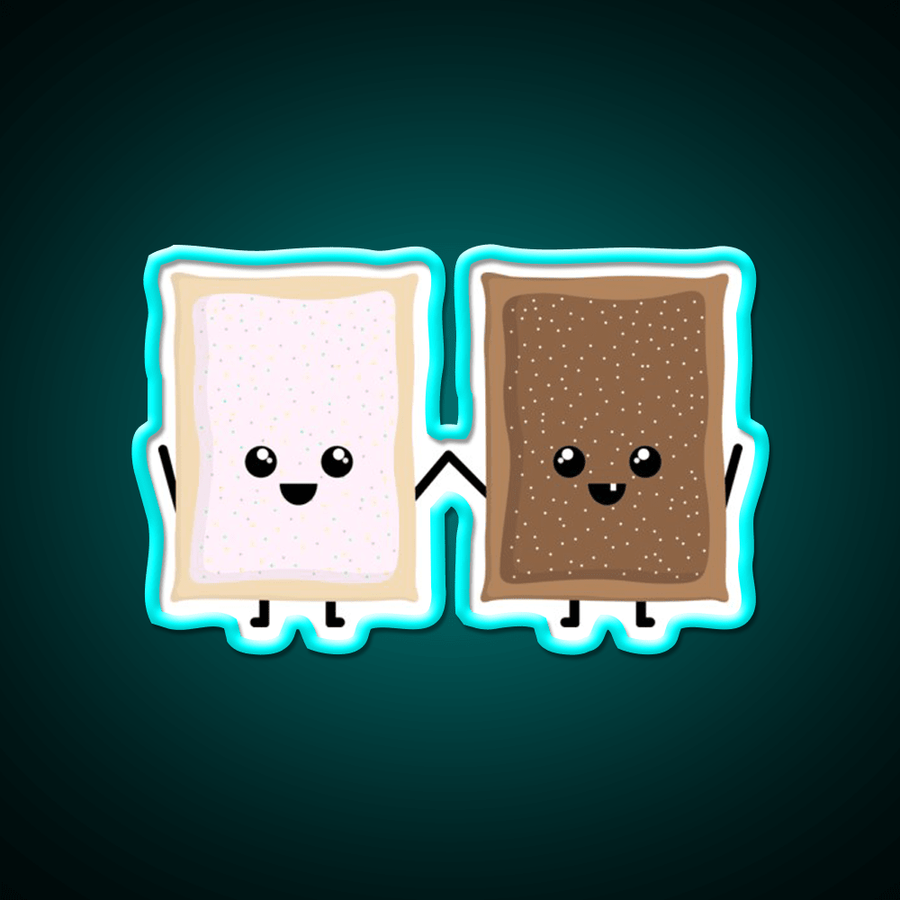 Bestie Pop Tarts Snack Food Led Neon Sign Rgb Color - Shineneon