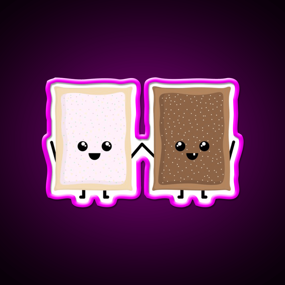 Bestie Pop Tarts Snack Food Led Neon Sign Rgb Color - Shineneon